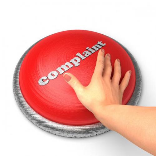 Large Red Complaint Button